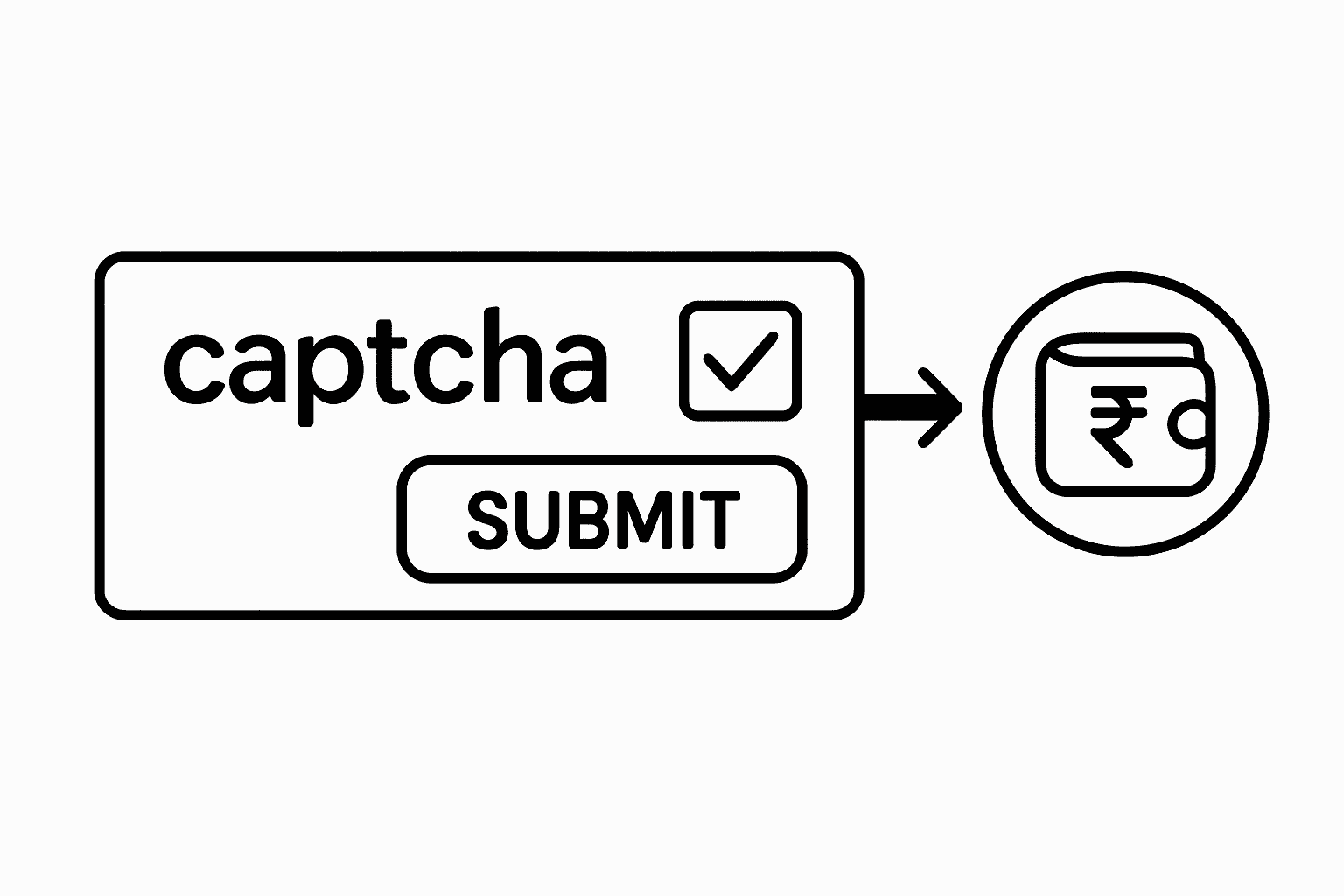 Simple captcha solving leading to earnings